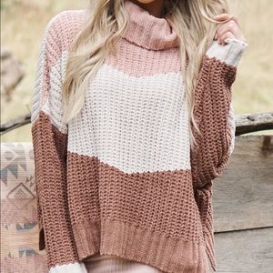 Color block sweater!